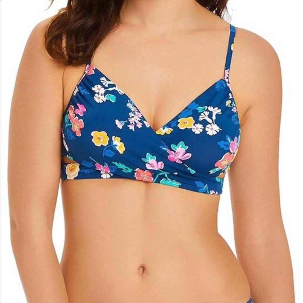 Vera Bradley Santiago‎ Blue Bikini Top